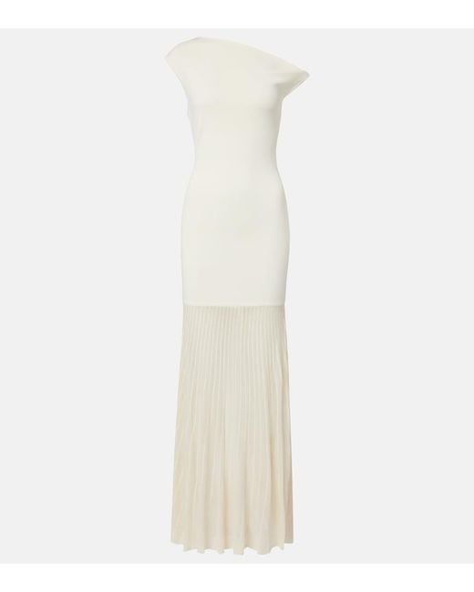 Sir White One-Shoulder Maxi Dress