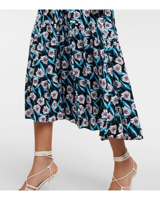 Diane von Furstenberg Blue Gil Shirtdress