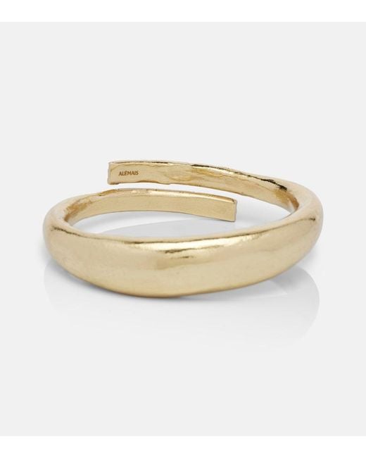 ALÉMAIS White Le Jardin Flat Bangle