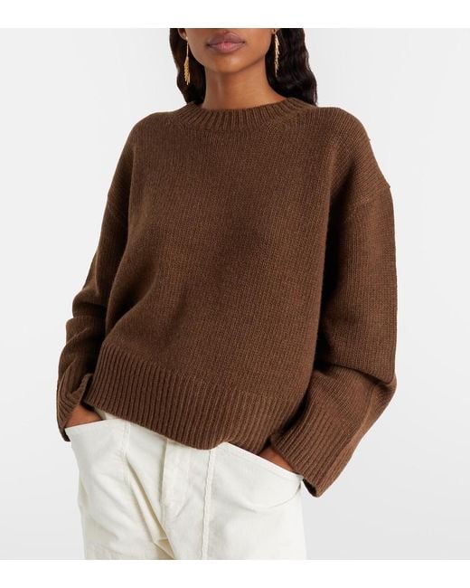 Nili Lotan Brown Josepha Wool Sweater