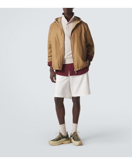 Moncler Brown Edit Linen Jacket for men