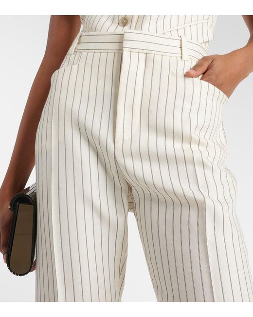 Tom Ford Natural Pinstripe Pants