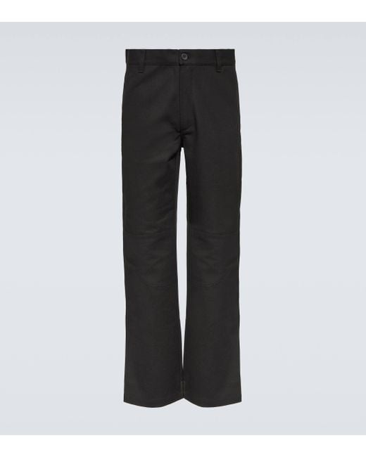 GR10K Black Straight-leg Pants for men