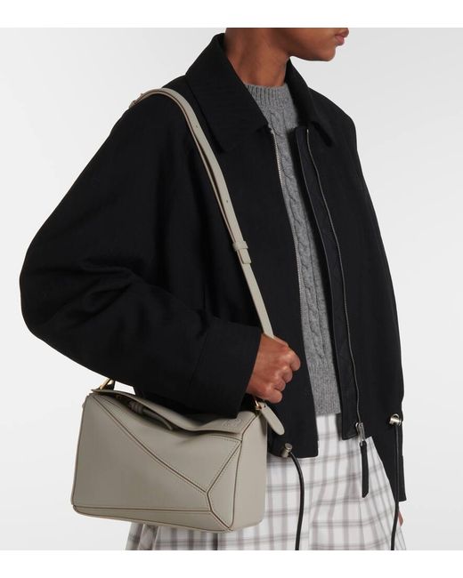 Borsa A Spalla Puzzle Small di Loewe in White