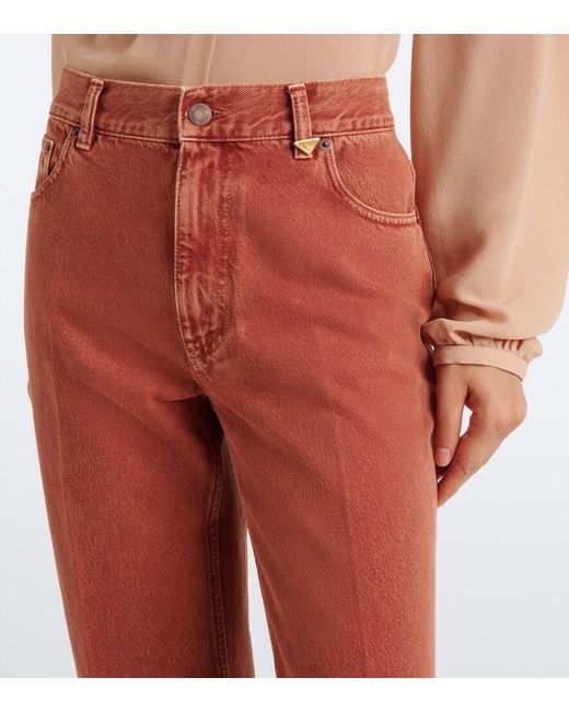 Chloé Red Straight Jeans