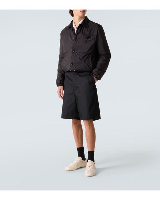 Prada Black Re-Nylon Blouson Jacket for men