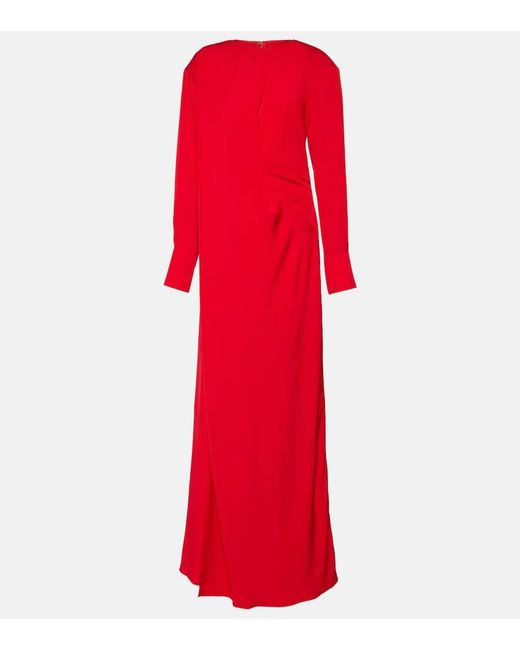 Vestido de fiesta de saten Stella McCartney de color Red