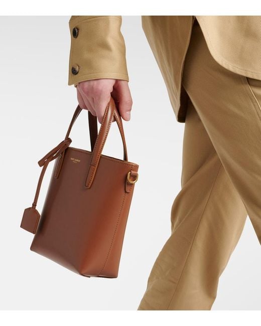 Saint Laurent Brown Mini-Shoppingbag