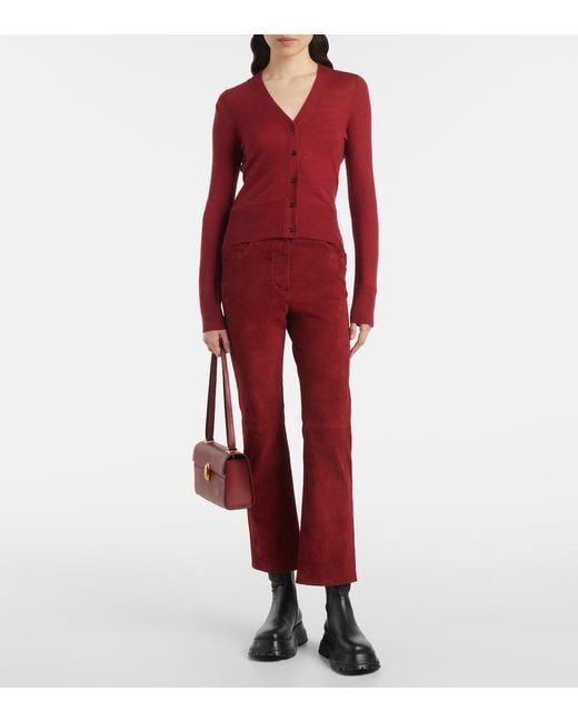 Joseph Red Cashair Cashmere Cardigan