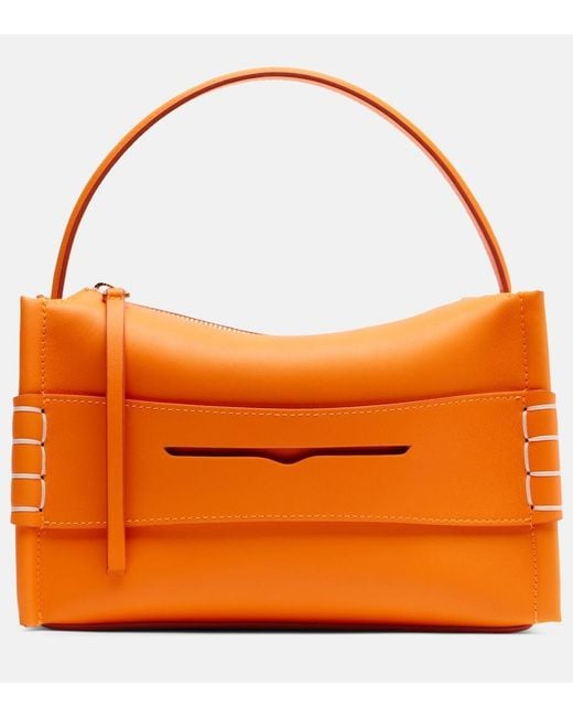 J.W. Anderson Orange Loafer Leather Top-Handle Bag