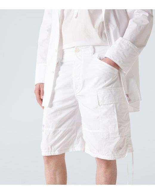 Shorts De Algodon Undercover de hombre de color White