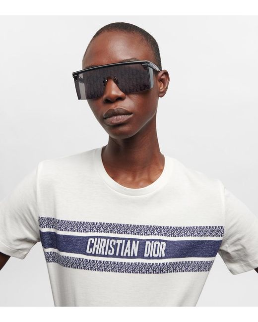 Dior Gray Diorclub M1U Square Sunglasses