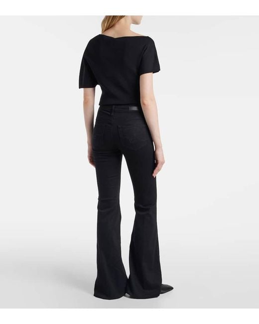 Jeans Flared Tropea De Tiro Alto AG Jeans de color Blue