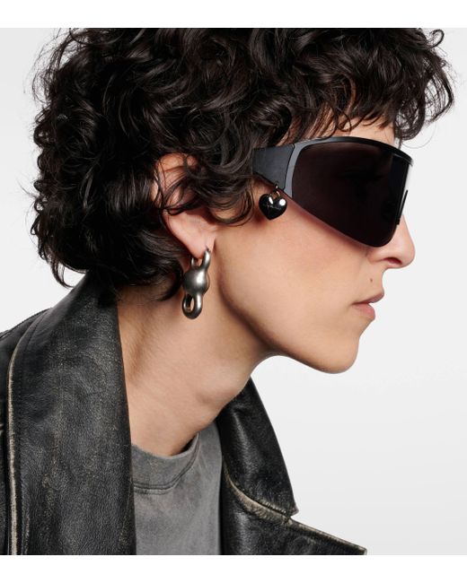 Acne Gray Shield Sunglasses