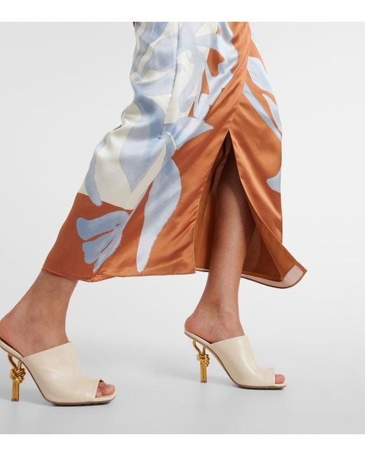Sir Brown Sorrento Printed Silk Wrap Skirt