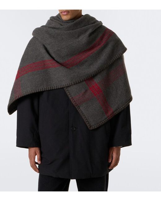 The Row Brown Sosi Wool Scarf for men