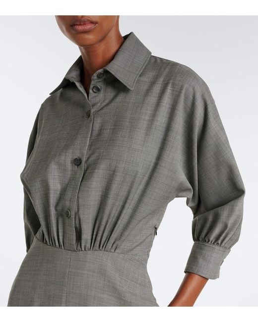 Altuzarra Gray Eleanor Wool Midi Dress