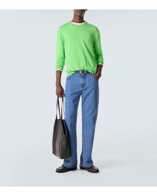 Gabriela Hearst Green Palco Wool Sweater for men