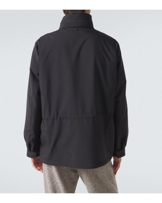 Agnona Blue Field Jacket for men