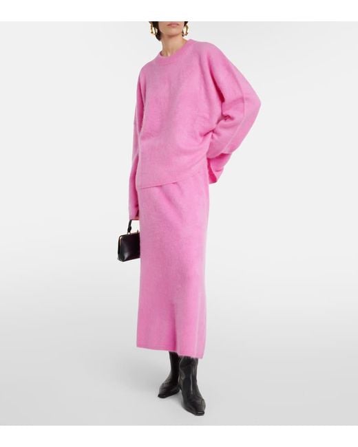 Pullover oversize Natalia in cashmere di Lisa Yang in Pink