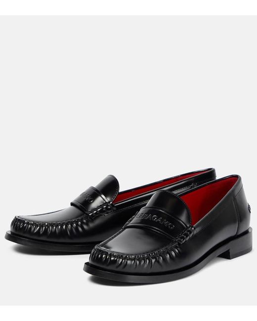 Ferragamo Classic Black Leder Loafer