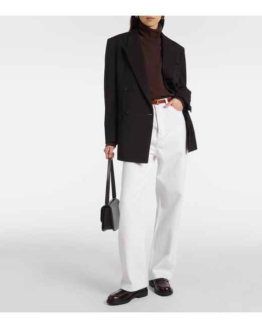 Tod's Black Leather Penny Loafers