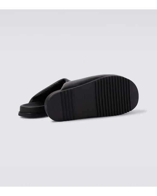 Rick Owens Slippers Granola Aus Leder in Black für Herren