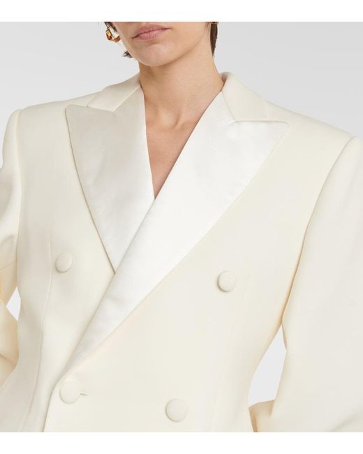 Wardrobe NYC White Wool Blazer Minidress