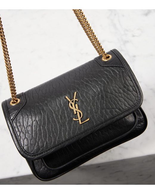 Saint Laurent Black Niki Mini Leather Shoulder Bag