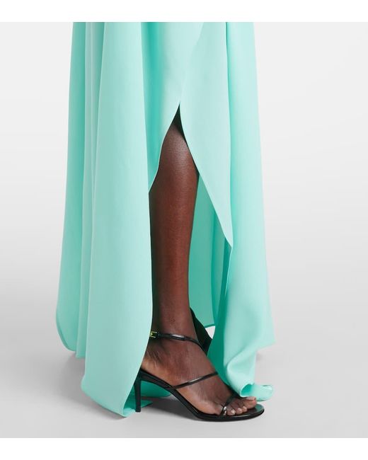 ‎Taller Marmo Blue Mila Crepe Cady Kaftan