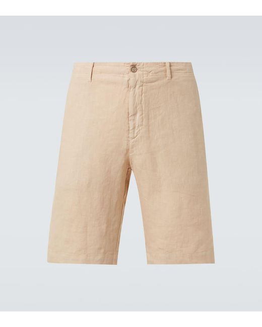 Fedeli Bermuda-Shorts Aus Leinen in Natural für Herren