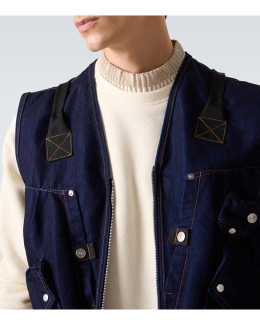 Sudadera De Algodon Stone Island de hombre de color White