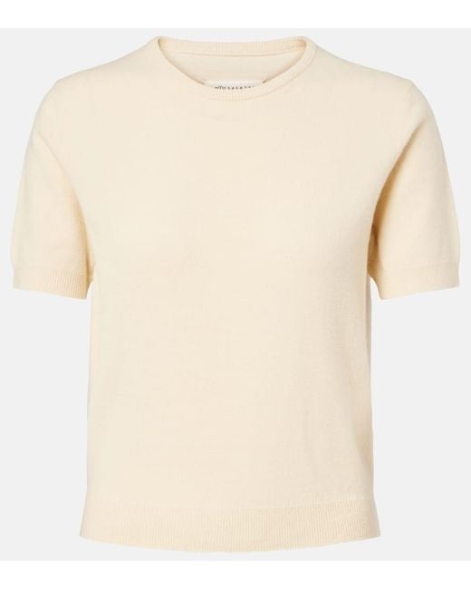 Maison Margiela Natural Four Stiches Virgin Wool Top