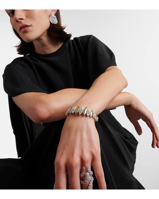 YEPREM White Armreif Golden Strada Aus 18Kt Gelbgold Mit Diamanten