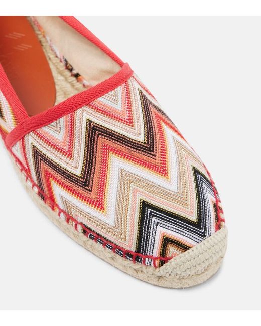 Missoni Red Elle Raschel Espadrilles