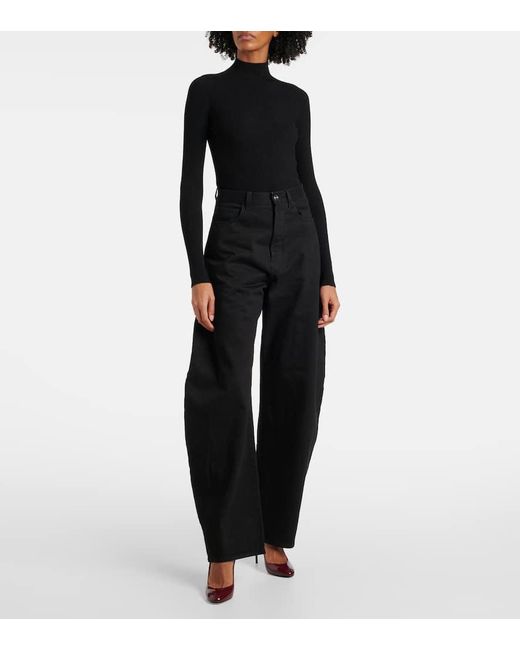 Salones Decollete 90 De Charol Alaïa de color Red