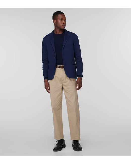 Blazer in cotone di Polo Ralph Lauren in Blue da Uomo