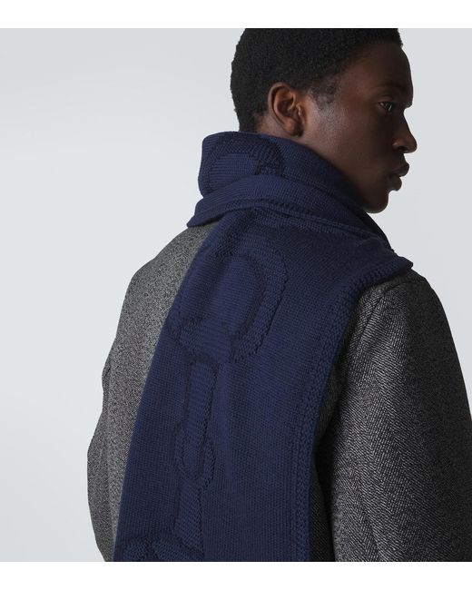 Sciarpa Horsebit di Gucci in Blue da Uomo