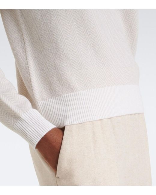 Eleventy Pink Cashmere Turtleneck Sweater