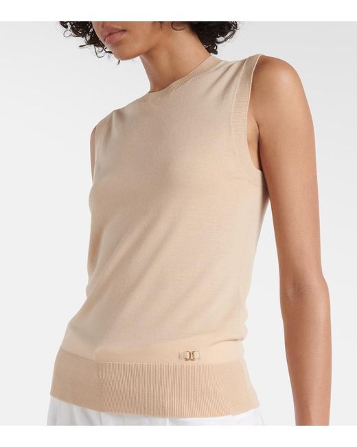 Chloé Natural Wool Tank Top