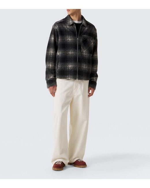 Moncler Black Archivio Checked Jacket for men