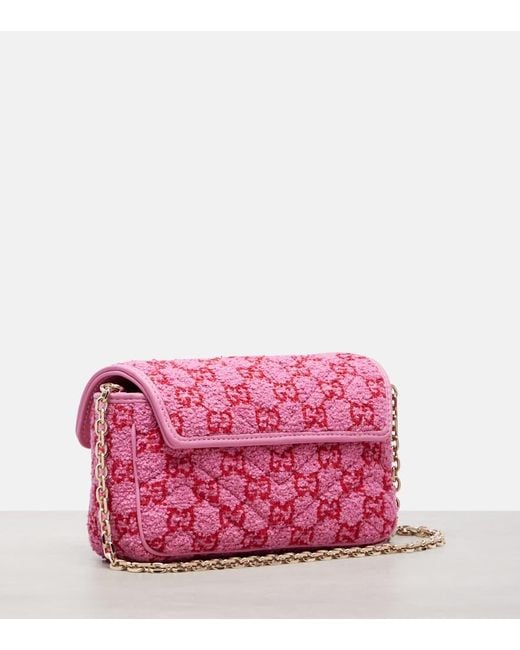 Gucci Pink Gg Marmont Mini Shoulder Bag