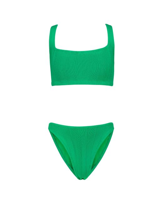 Hunza G Helena Nile Bikini in Green | Lyst