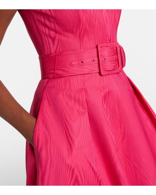 Rebecca Vallance Red Rosalia Taffetta Bustier Gown