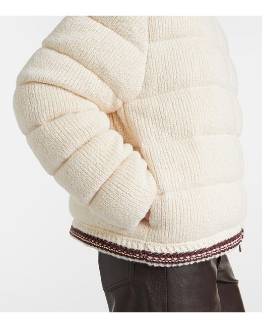 Moncler Natural Cotton Down Jacket