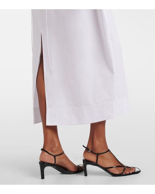 Rohe White Cotton Bustier Dress