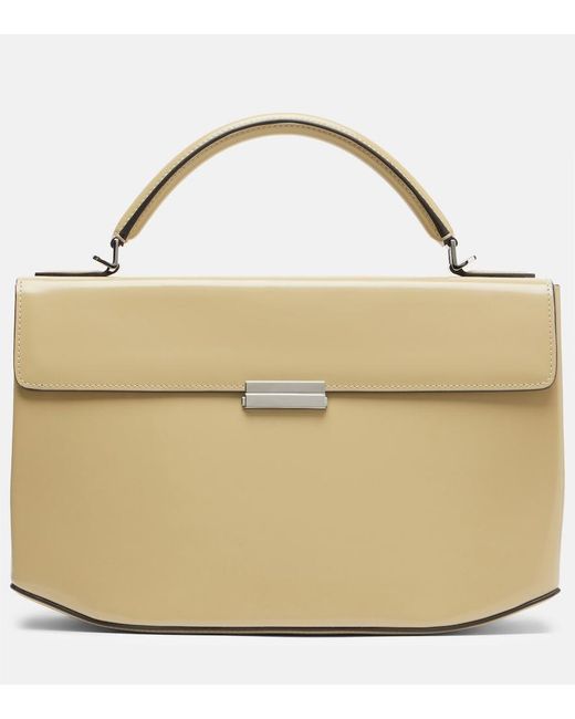 Totême Natural Box Small Leather Top-Handle Bag