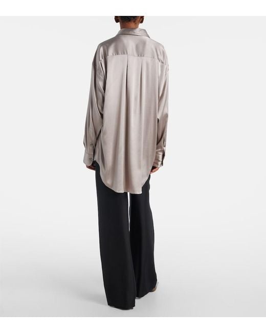 Tom Ford Natural Silk-Blend Satin Shirt