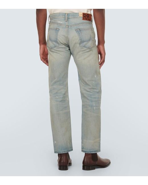 Jeans regular a vita media di RRL in Blue da Uomo