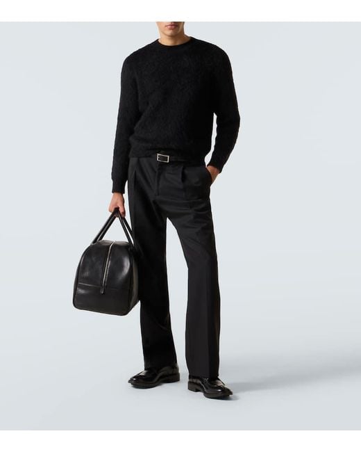 Saint Laurent Pullover Aus Einem Mohairgemisch in Black für Herren